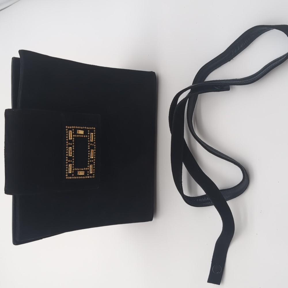 Bally Barletta leather and  suede black purse - Picture 14 of 15